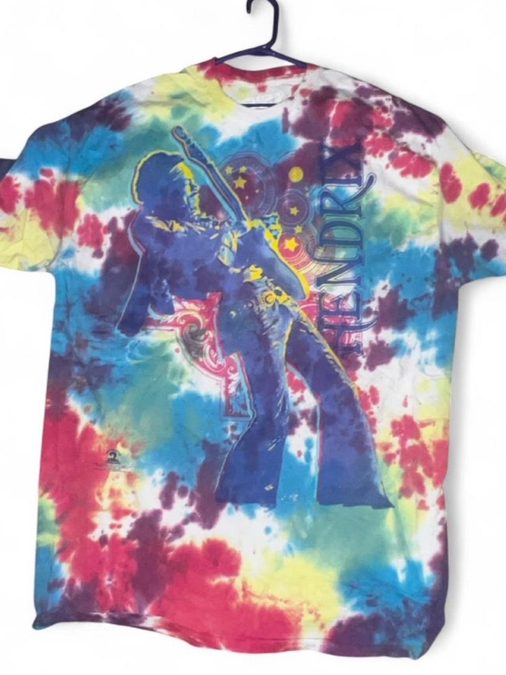 Jimi Hendrix Tie-Dye Graphic Tee - Multicolor size 4XL
